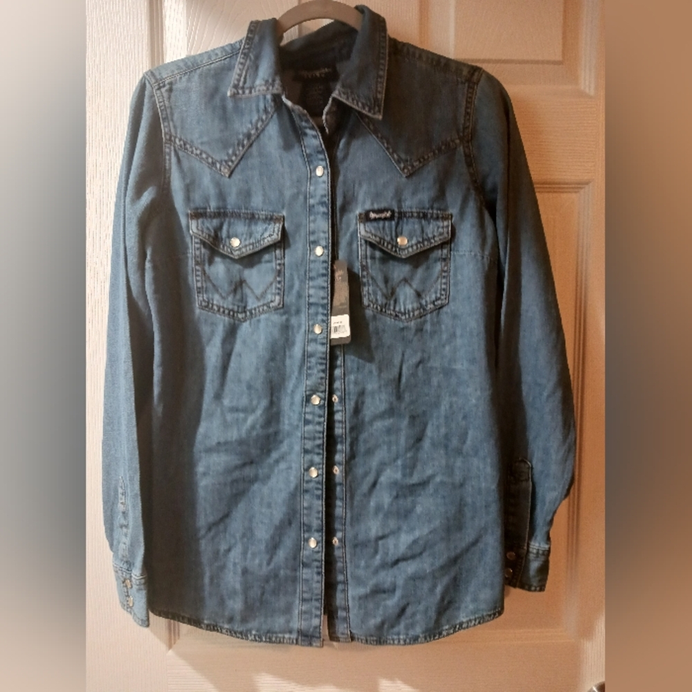 Wrangler retro jean pearl snap size xs